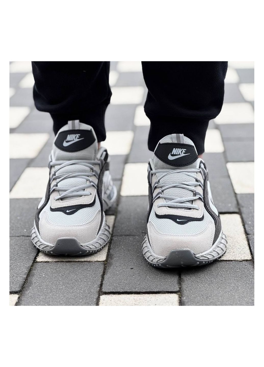 Сірі Осінні чоловічі кросівки No Brand