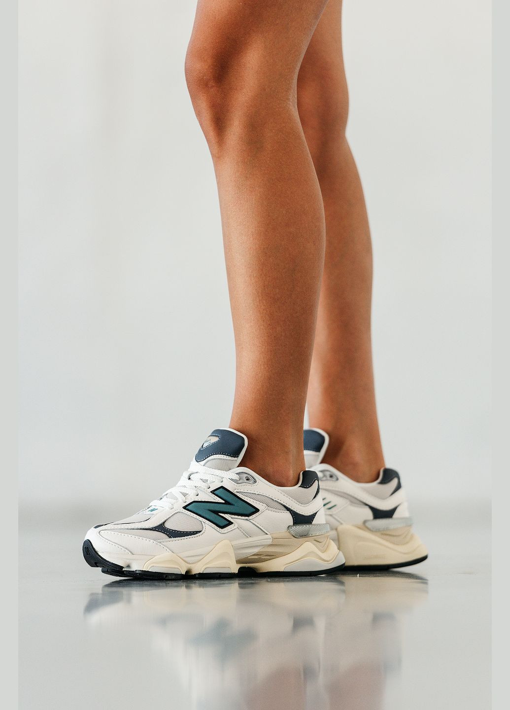 Кроссовки женские и мужские New Balance 9060 White | Нью Беланс 9060 белые No Brand белые демисезоны (315683587)