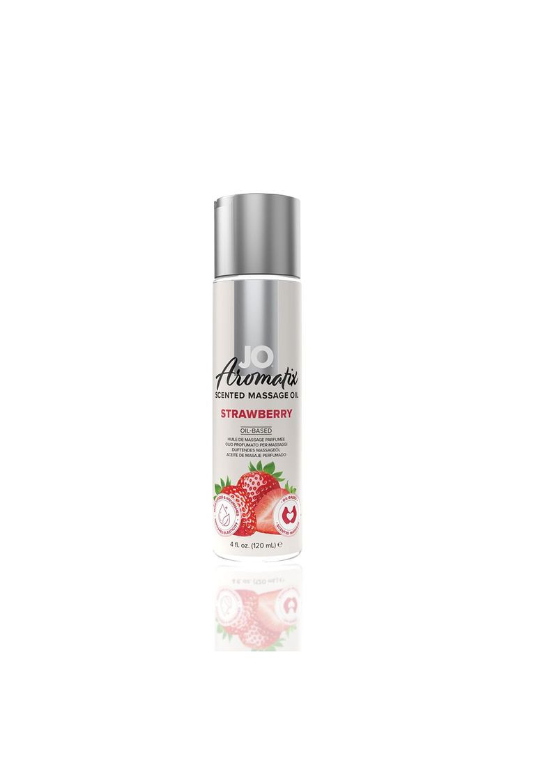 Натуральное массажное масло Aromatix – Massage Oil – Strawberry 120 мл System JO (291440997)