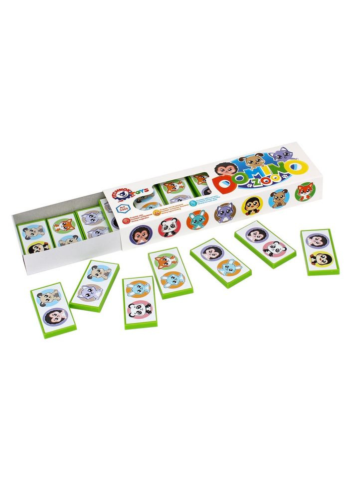 Настольная игра Домино детская "Зоопарк" 3305TXK ТехноК (334160439)
