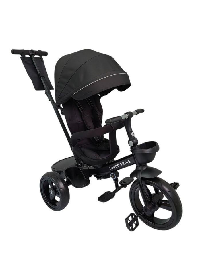 Велосипед дитячий триколісний MT 1001-1 Elegant Black з батьківською ручкою No Brand (362571084)