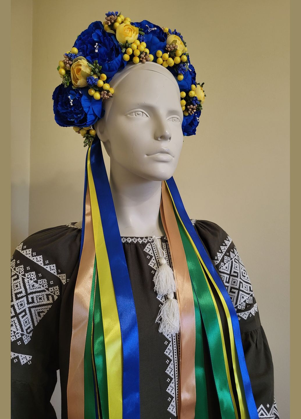 Вінок-обруч на голову ручної роботи Український великий Hand Made (317257052)