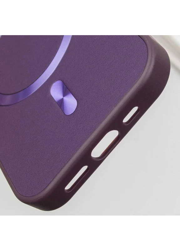 Чехол SnapCase с MagSafe для Apple iPhone 15 Pro Max 6.7" искусственная кожа темно-фиолетовый No Brand (402064502)