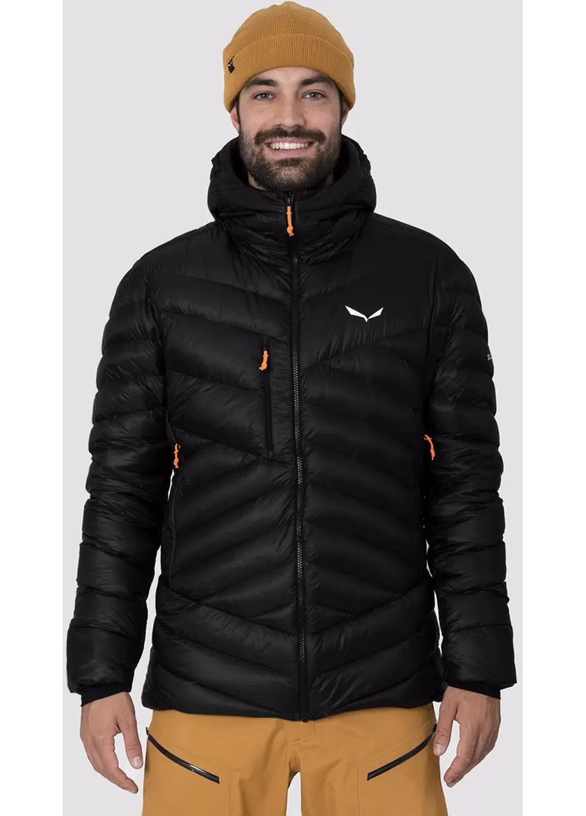 Черная демисезонная куртка ortles medium 3 rds down jacket men 50/ black Salewa