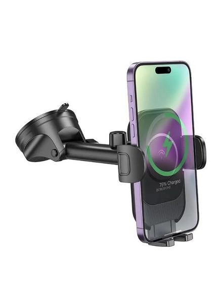 Авто зарядное беспроводное + держатель BH203 Blue Charm Wireless 15W Borofone (283022575)