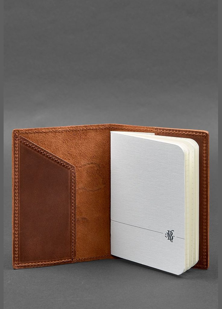 Кожаная обложка для паспорта с картой Украины светло-коричневый Crazy Horse (A-028085) BlankNote (329186837)