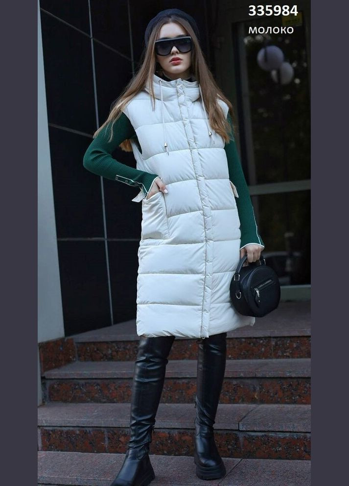 Женская удлиненная жилетка с капюшоном. Snow&Passion (347266025)