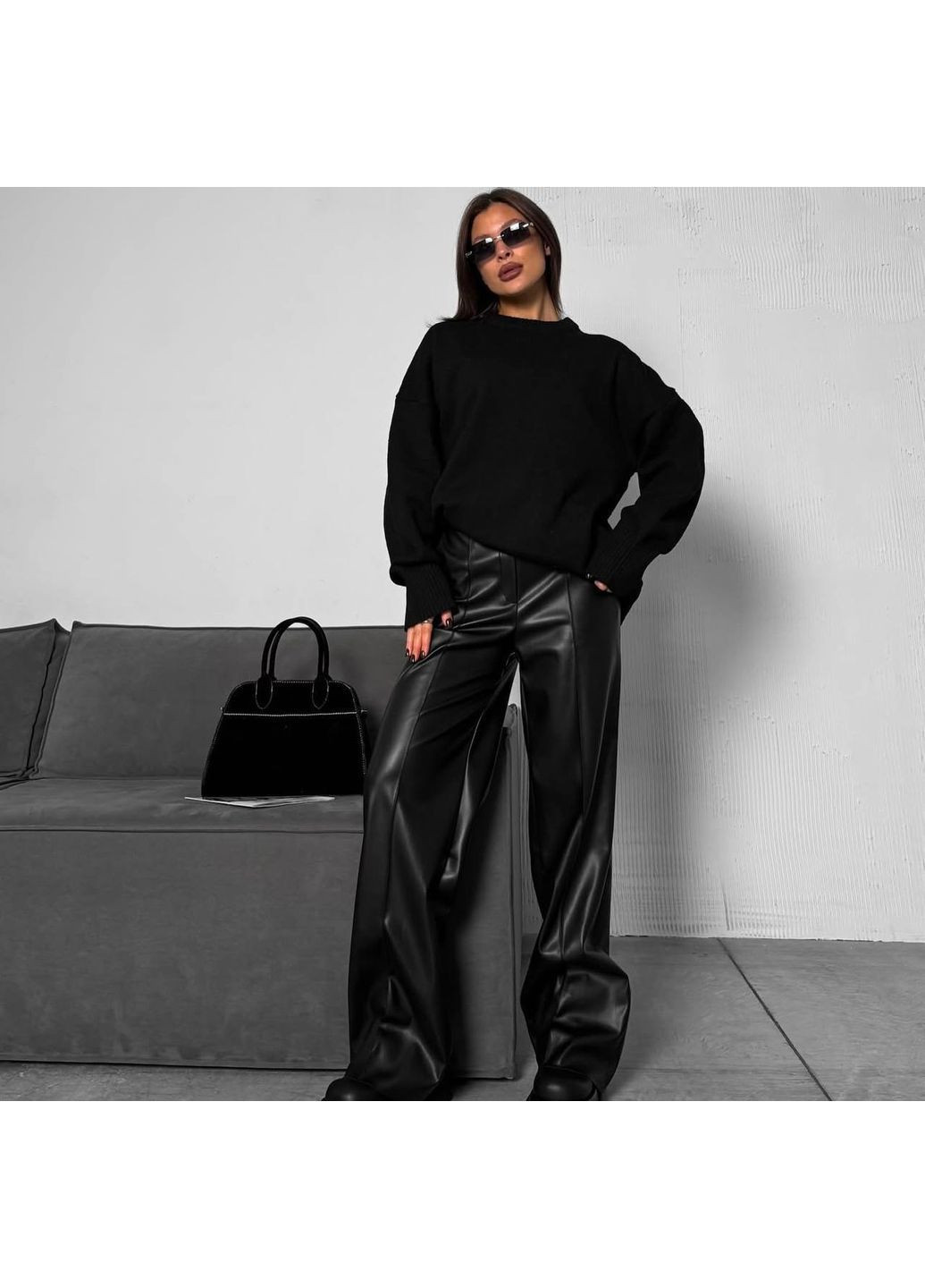 Шкіряні штани No Brand (366868662)