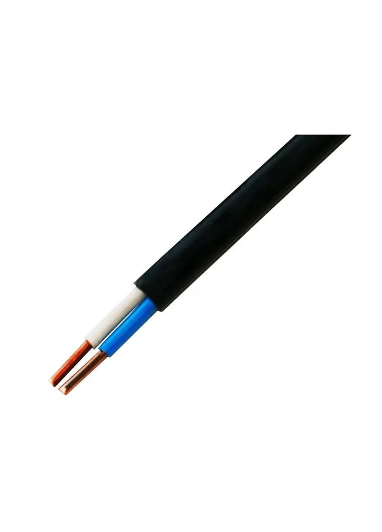 Кабель, провод ШВВП 2х0,75 Одесса Каблекс (кратно 5м) черный ПОЛНЫЙ ПЕРЕРЕЗ Каблекс Україна (362603876)