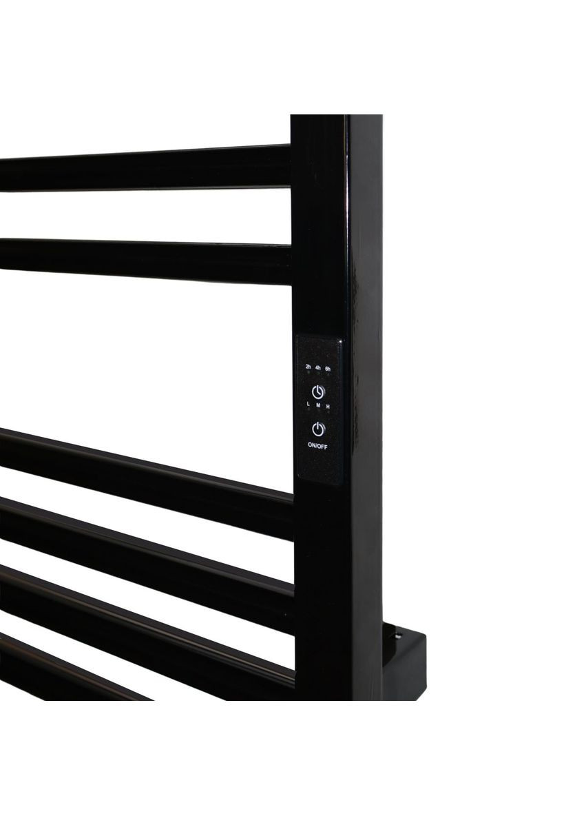 Полотенцесушитель электрический с контроллером Черный глянец 790*490 Carino ARIANNA (367604626)