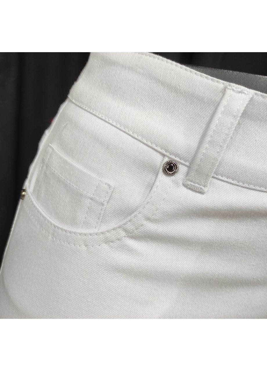 Джинсы женские МОМ стрейч тонкие летние свободные 52 белые J. London (364489724)