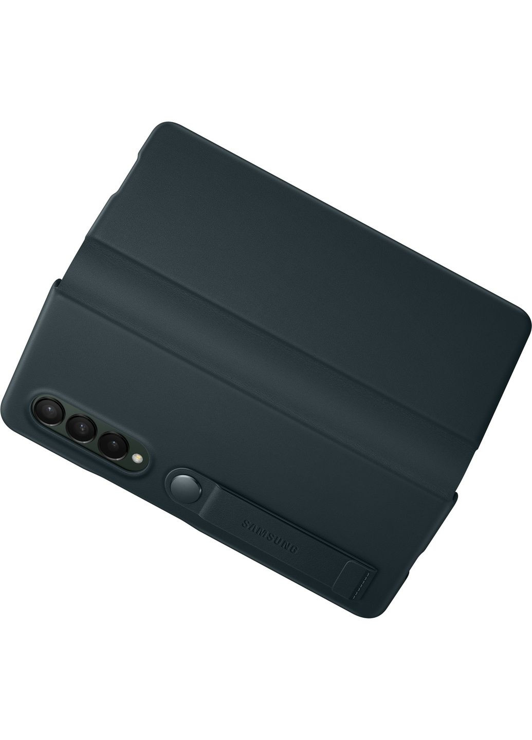 Чохол книжка захисний протиударний шкіряний Samsung Galaxy Z Fold 3 5G Leather Flip Cover EF-FF926 Green No Brand (321971856)