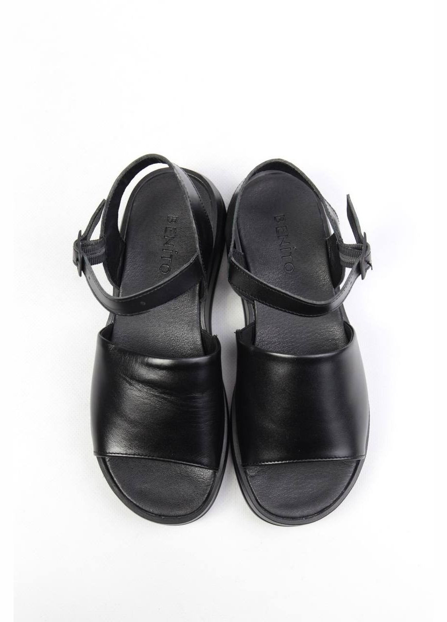 Черные босоножки Benito без застежки
