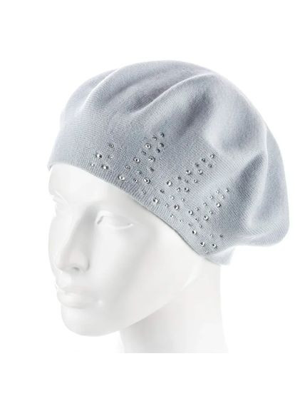 Берет со стразами one size серо 241 Zolly (358519625)