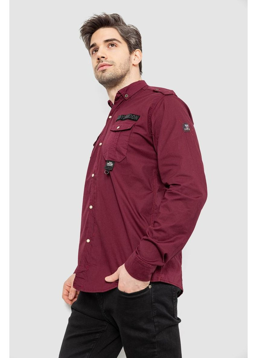 Бордовая рубашка Ager