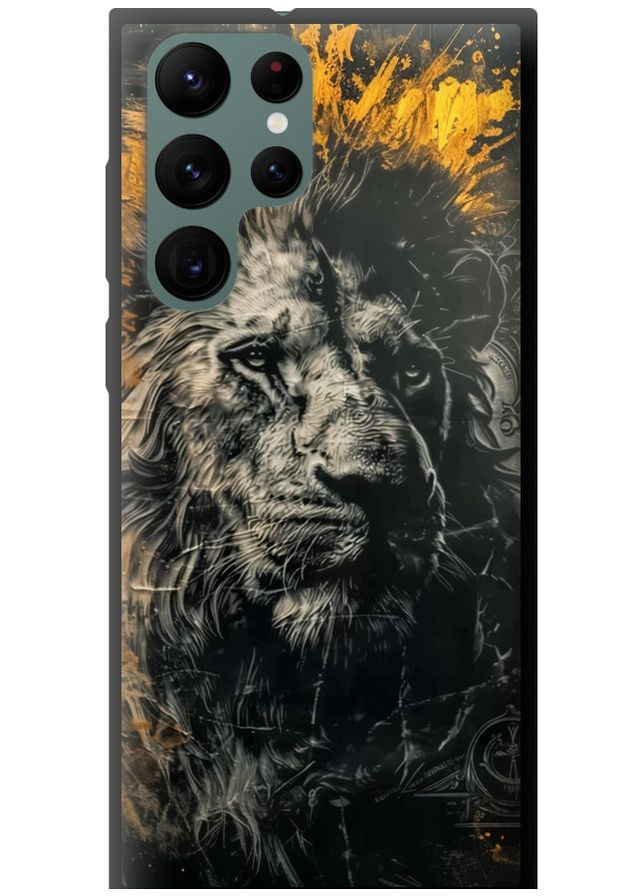 TPU чехол 'Лев в золотых красках' для Endorphone Samsung Galaxy S22 Ultra (297659120)