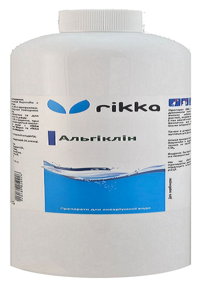Акваріумна хімія проти водоростей — Комплекс Альгіклін 500 мл Rikka (319846616)