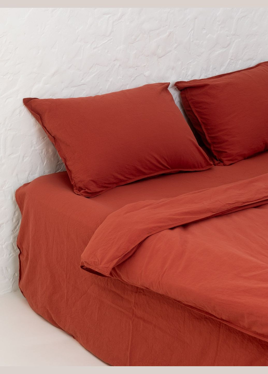 Комплект белья из вареного хлопка Terra семейный, Простыня без резинки Leglo (300370509)