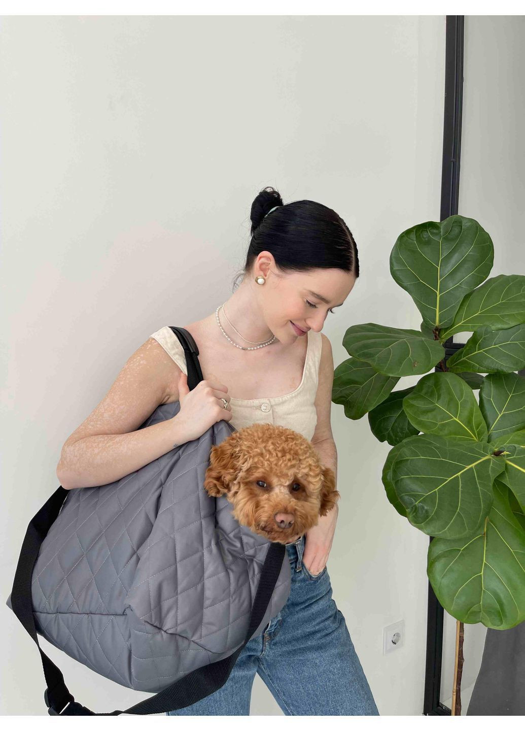 Сумка автогамак сера S-17 Размер 1 Dogs Bomba (370275779)