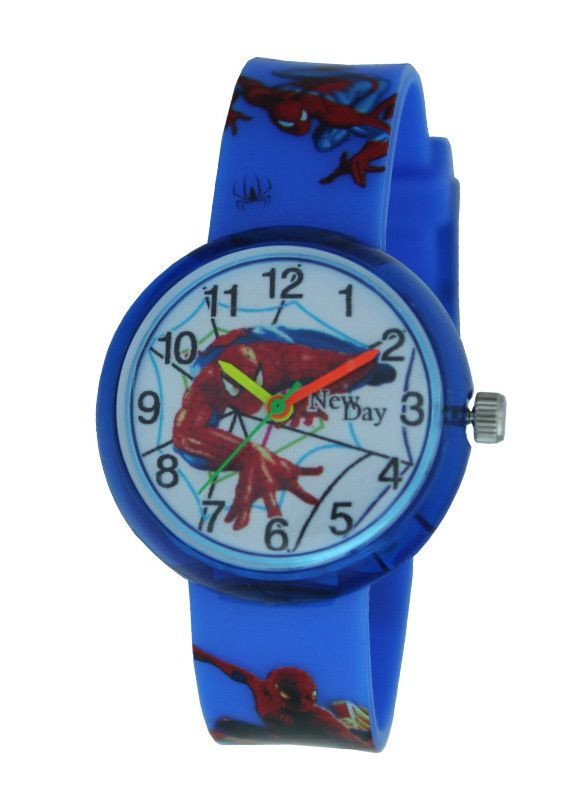 Часы детские наручные для мальчика Человек паук синий Maxell (362413882)