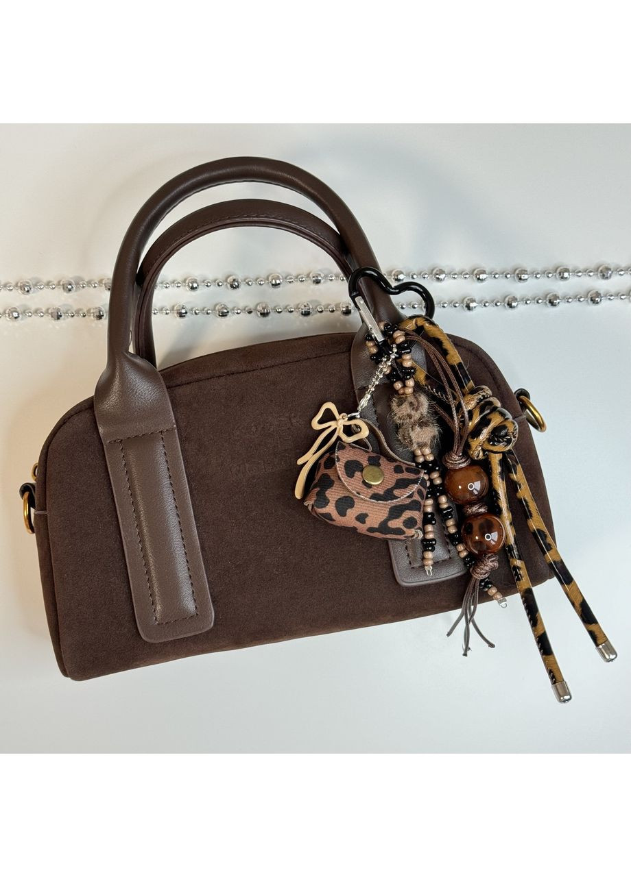 Брелок на сумку леопардовий | Модний аксесуар з підвісами та міні-сумочкою B&S (368827053)