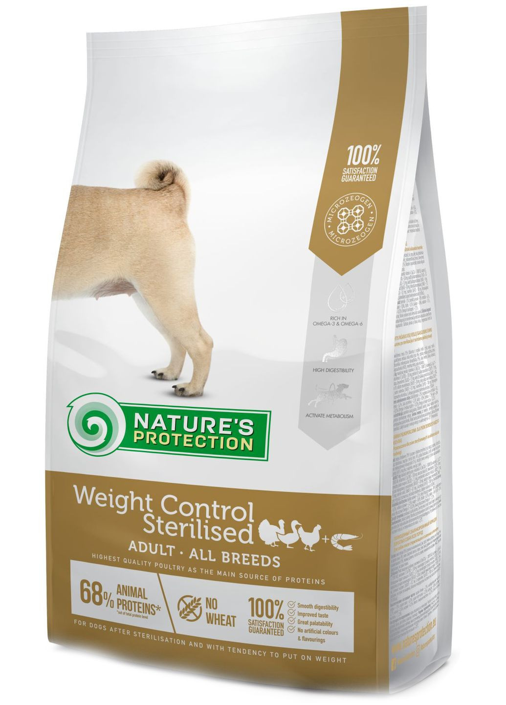 Сухий корм для стерилізованих собак Weight Control Sterilised Adult all breeds 4 кг (4771317456601) Nature's Protection (316653148)