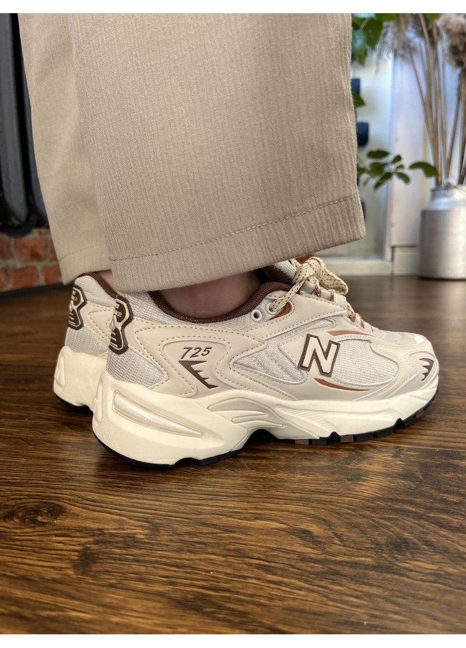 Бежеві Осінні кросівки чоловічі new balance 725 series low tops retro unisex beige нью беланс 725 No Brand