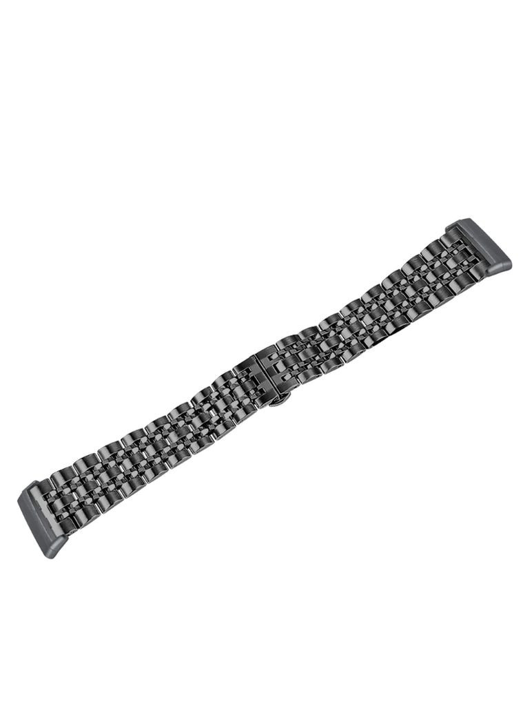 Металлический ремешок Steel Link для часов Fitbit Versa 4 / Fitbit Sense 2 Black Primolux (272615652)