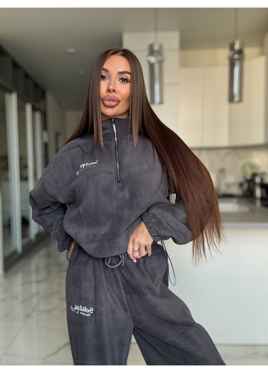 Костюм с вышивкой из двустороннего полара флиса (замеры в описании) DK/DL Мода без кордонів (368760487)