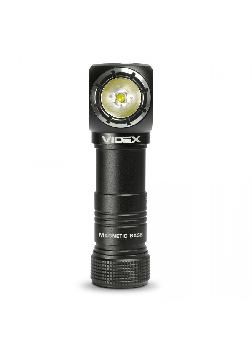 Ліхтарик налобний (на голову) туристичний VLF-A056H IP68, 200 Лм, 5000K, червоне світло, Li-ion AA USB-C Videx (366666147)