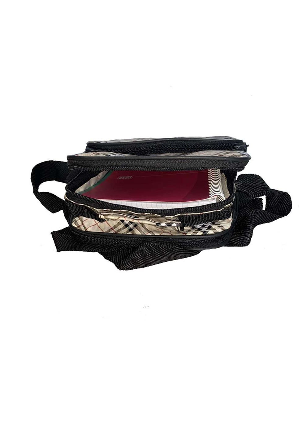 Мужская сумка из кожзама 301574-11111 бежевая No Brand (370848136)