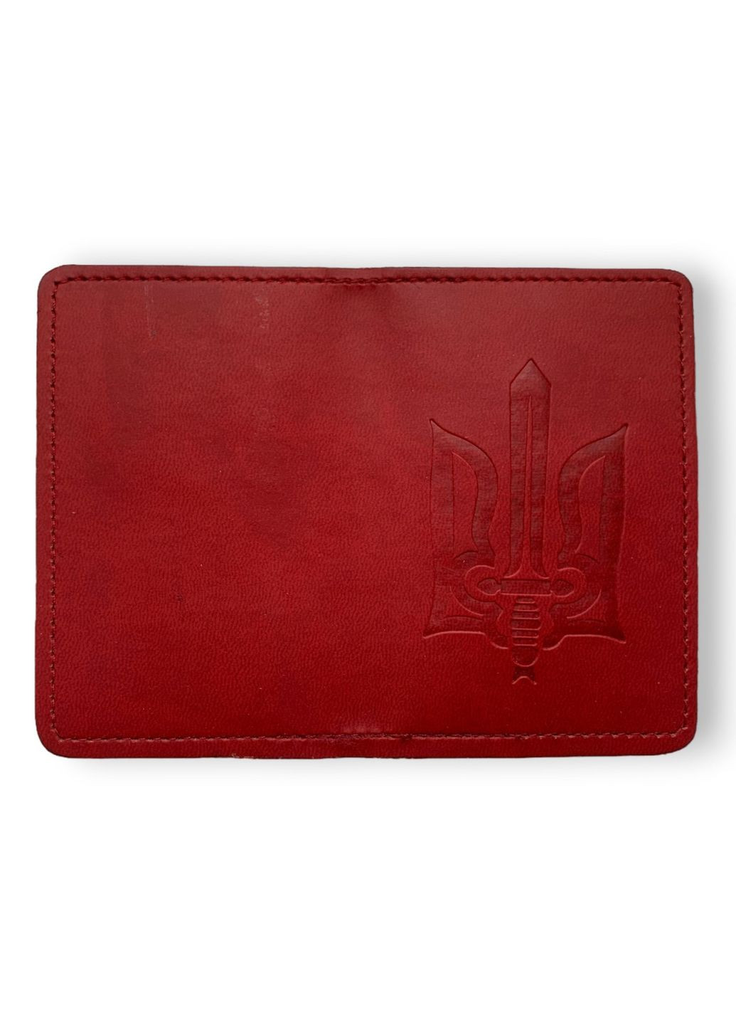 Обложка ID - 1 экокожа Latte Трезубец меч бордо тиснение 4PROFI (304773341)