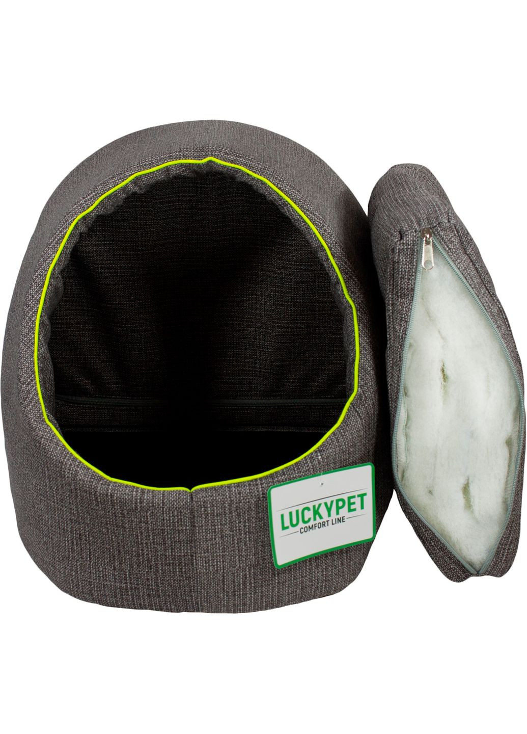 Будиночок для собак та кішок Аліса №2 41х42х37 см Сірий (4820224211398) Lucky Pet (279561899)