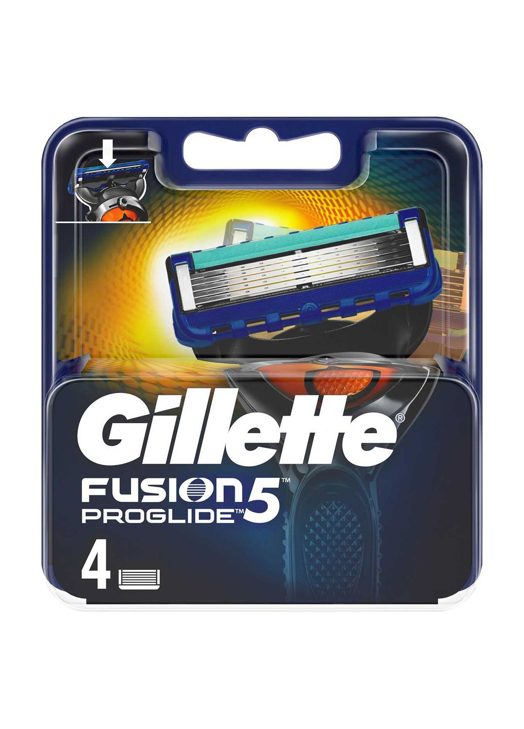 Сменные картриджи для бритья Fusion 5 ProGlide (4 шт картриджа) Gillette (278773511)