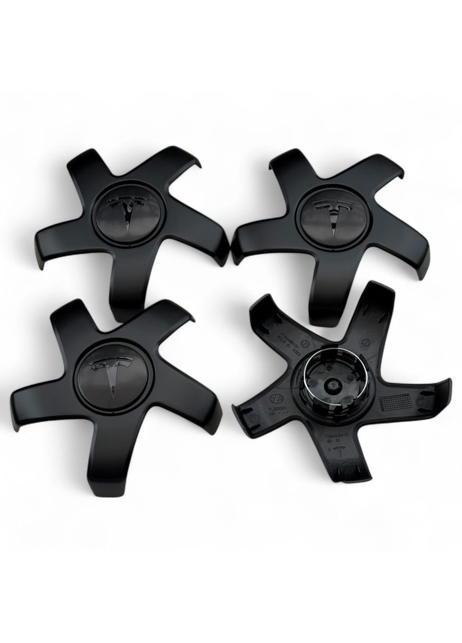 Колпачки на диски Тесла модел 3, заглушки звезды пауки крабы на Model 3, 1044234-B, 1044234B 4 штуки No Brand (364959080)