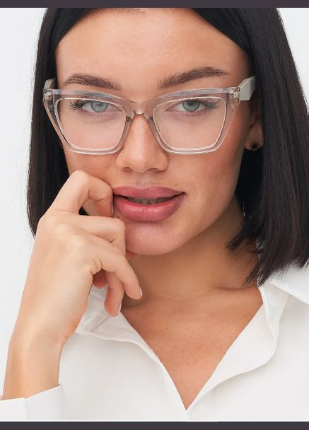 Пластикові прозорі окуляри для зору, для далі -0.50 Fabia Monti (332618683)