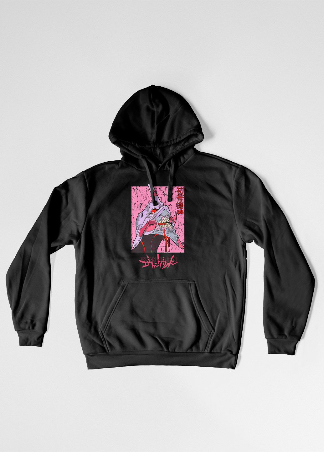 Худые с аниме принтом Евангелион черный (500000214) Modno (277633666)