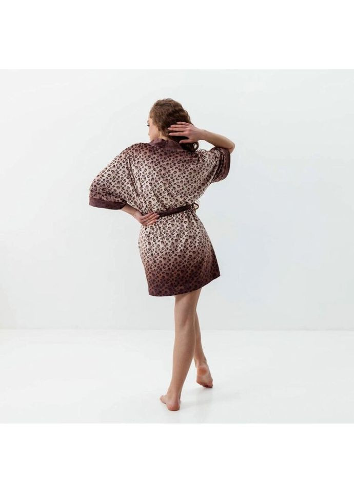 Халат женский из плюшевого велюра Леопард 3447_S 16071 S Fashion (296911307)
