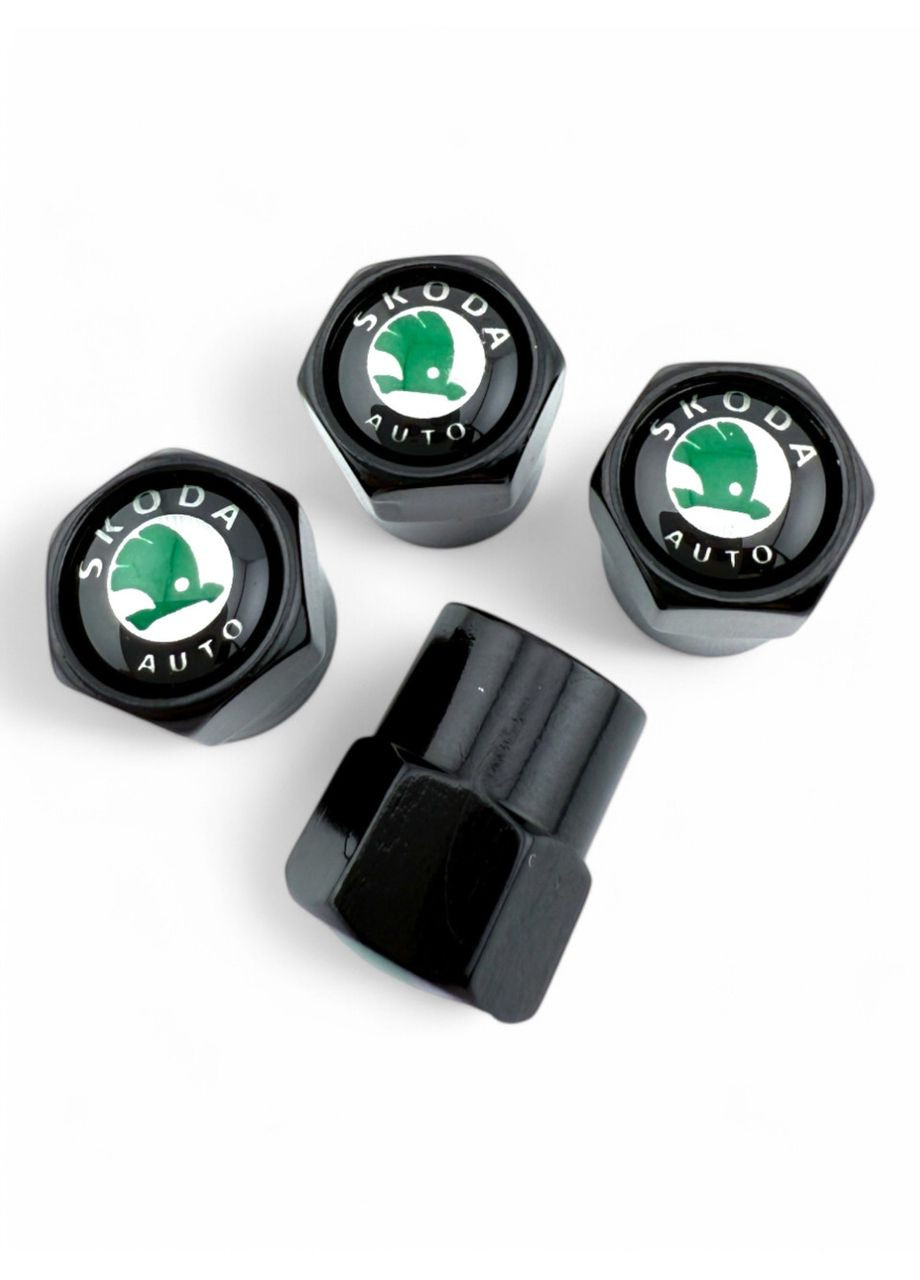 Ковпачки на ніпель металеві (4 шт.) Skoda (354698411)