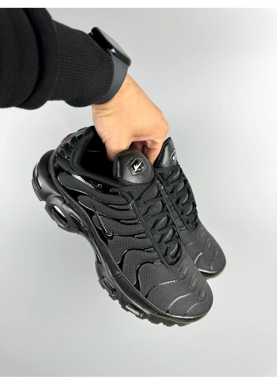 Белые демисезонные кроссовки nike air max plus triple black 604133-050 No Brand