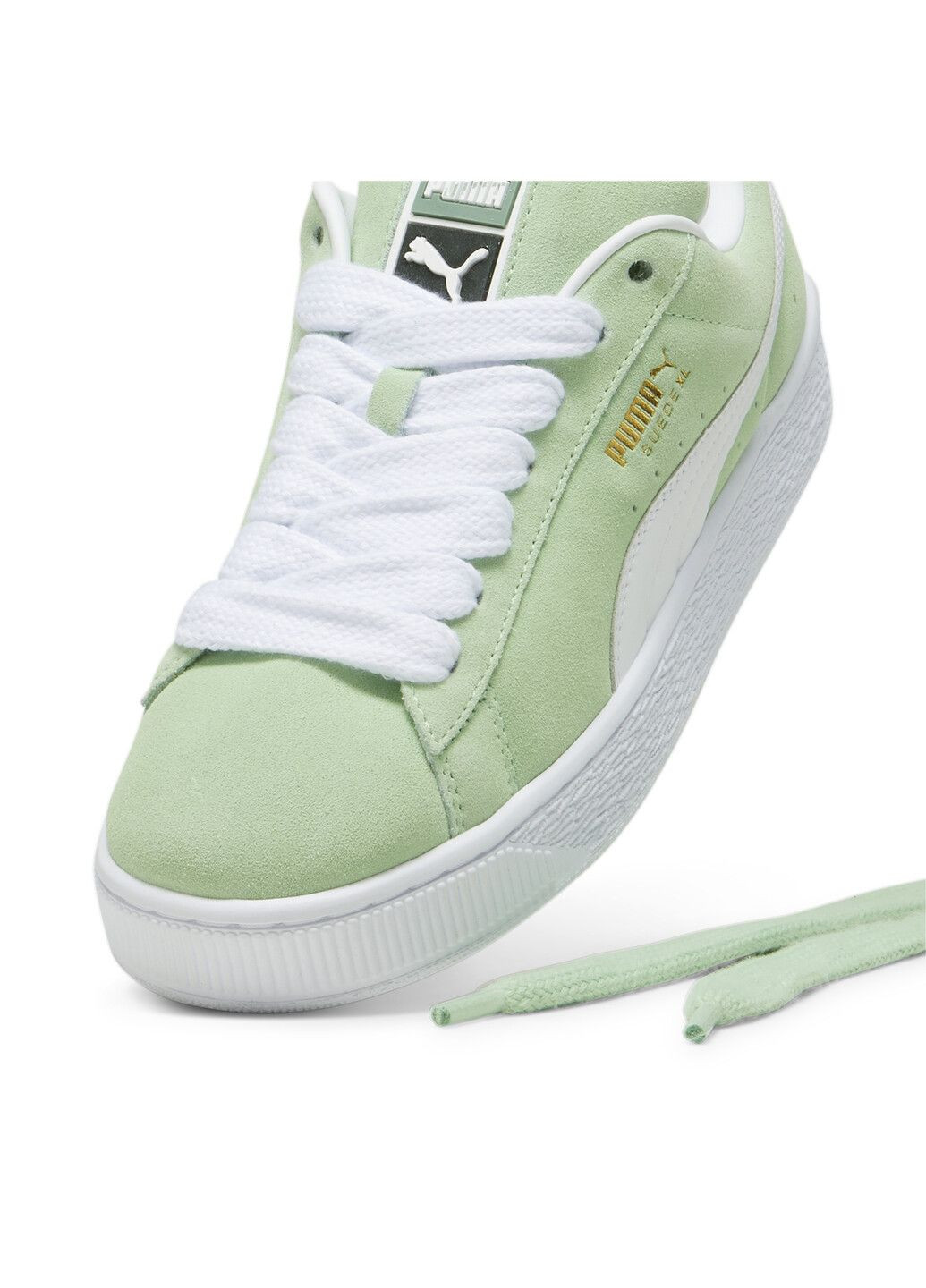 Зеленые всесезонные кеды suede xl sneakers Puma
