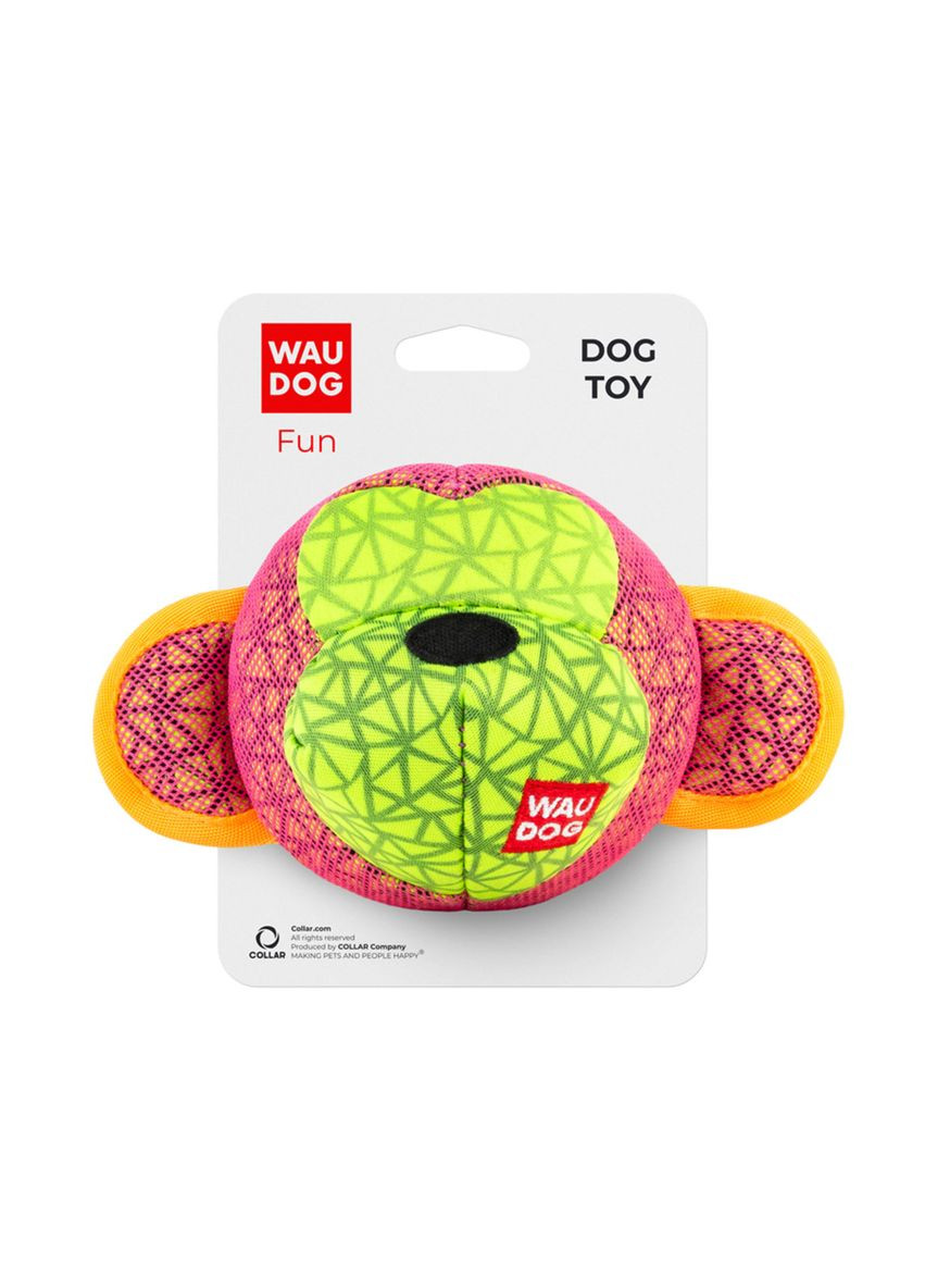 Іграшка для собак WAUDOG Fun Мавпа 16х10 см Різнокольоровий (Collar62037) (15454) Collar (361962649)