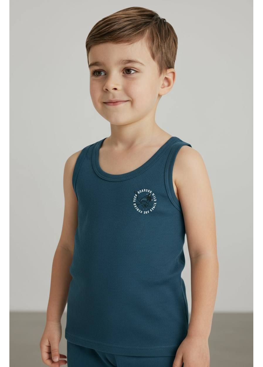 Бирюзовый демисезонный майка и трусы Lupilu