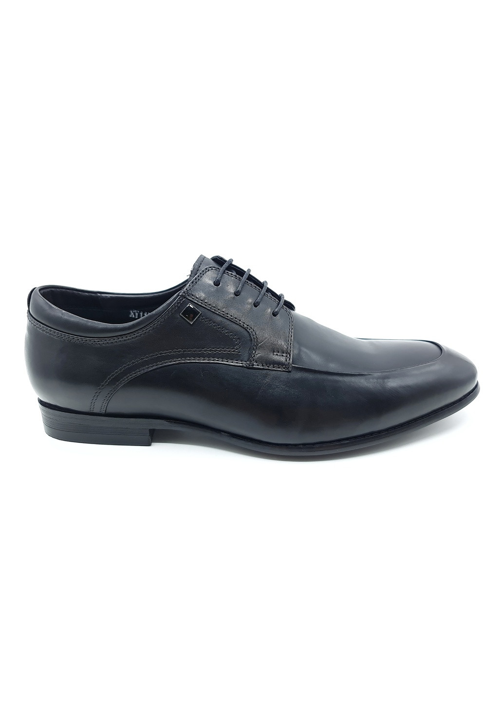 Черные чоловічі туфлі чорні шкіряні bv-19-5 28 см (р) Boss Victori