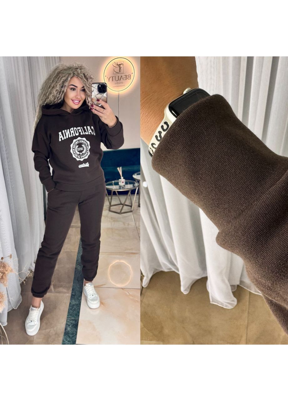 Костюм California тринитка на флисе,брюки и худые с капюшоном. Україна (362749566)