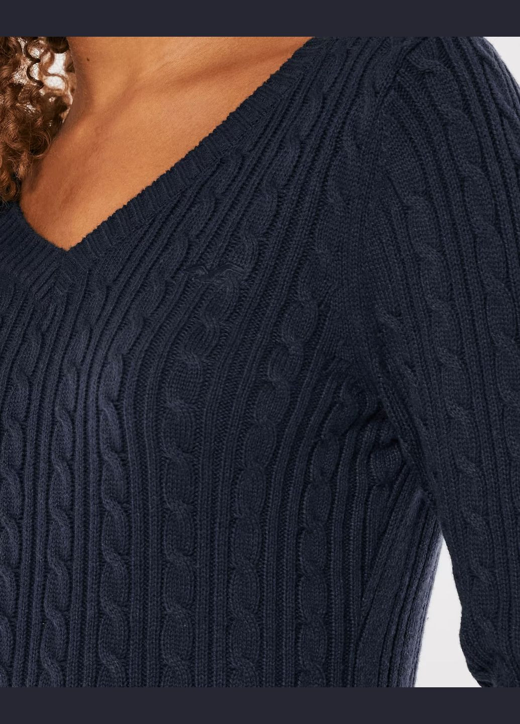 Темно-синій демісезонний светр жіночий - светр hc9478w Hollister