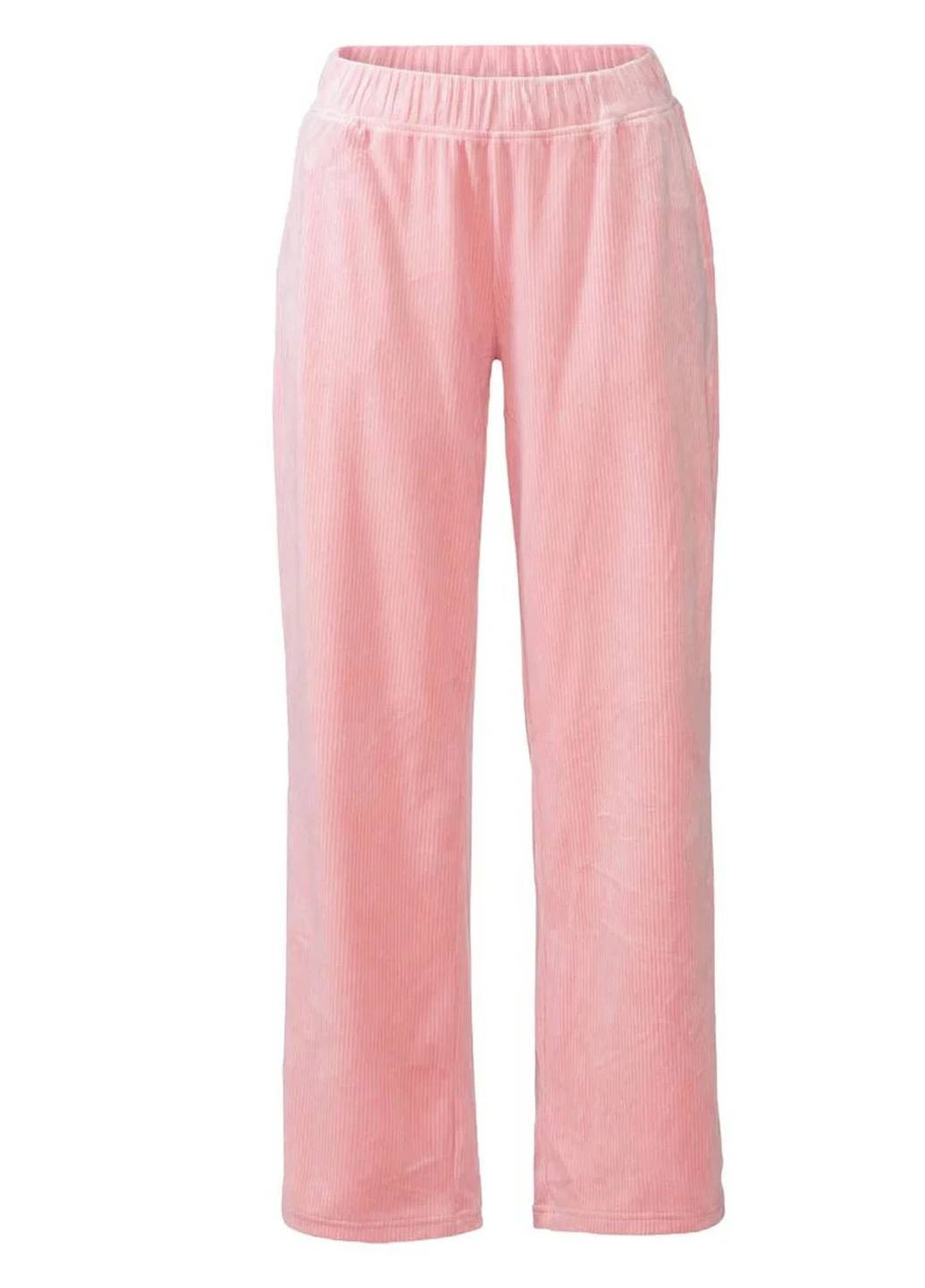 Светло-розовые спортивные, повседневный демисезонные брюки Esmara