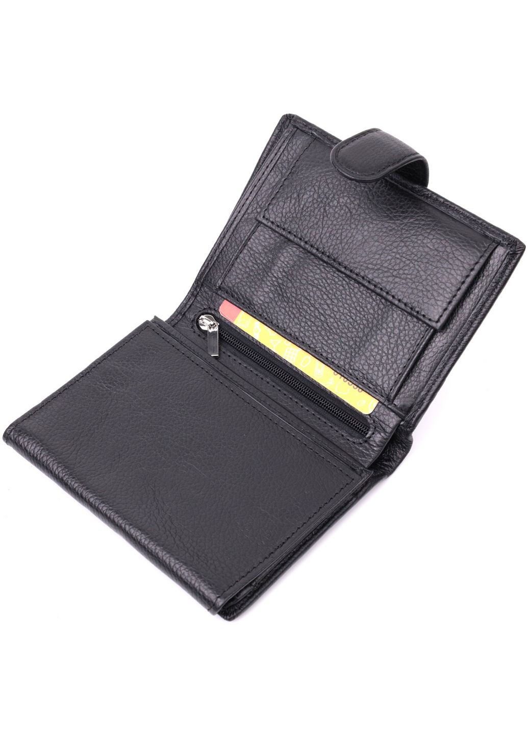 Чоловічий шкіряний гаманець 10х13х2,5 см st leather (288047146)