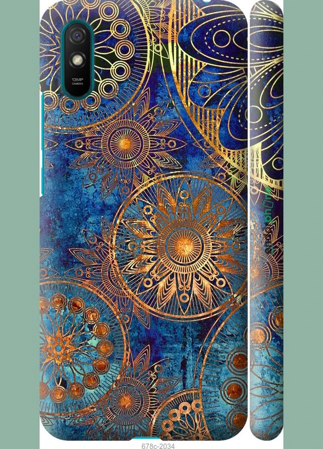 Чехол на Xiaomi Redmi 9A Золотой узор "678m-2034-70447" Endorphone (331617724)