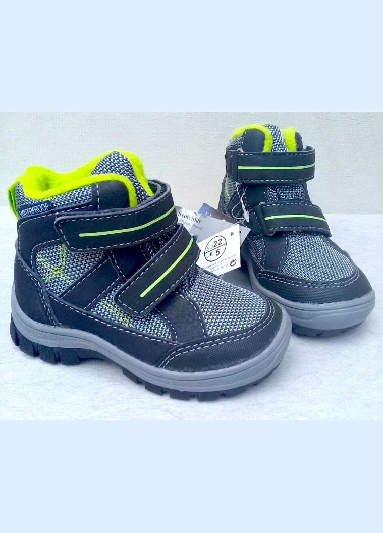 Серые ботинки еврозима на тех-мембране Lupilu